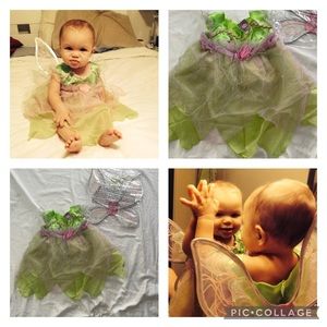 Tinkerbell costume with wings 12-18m